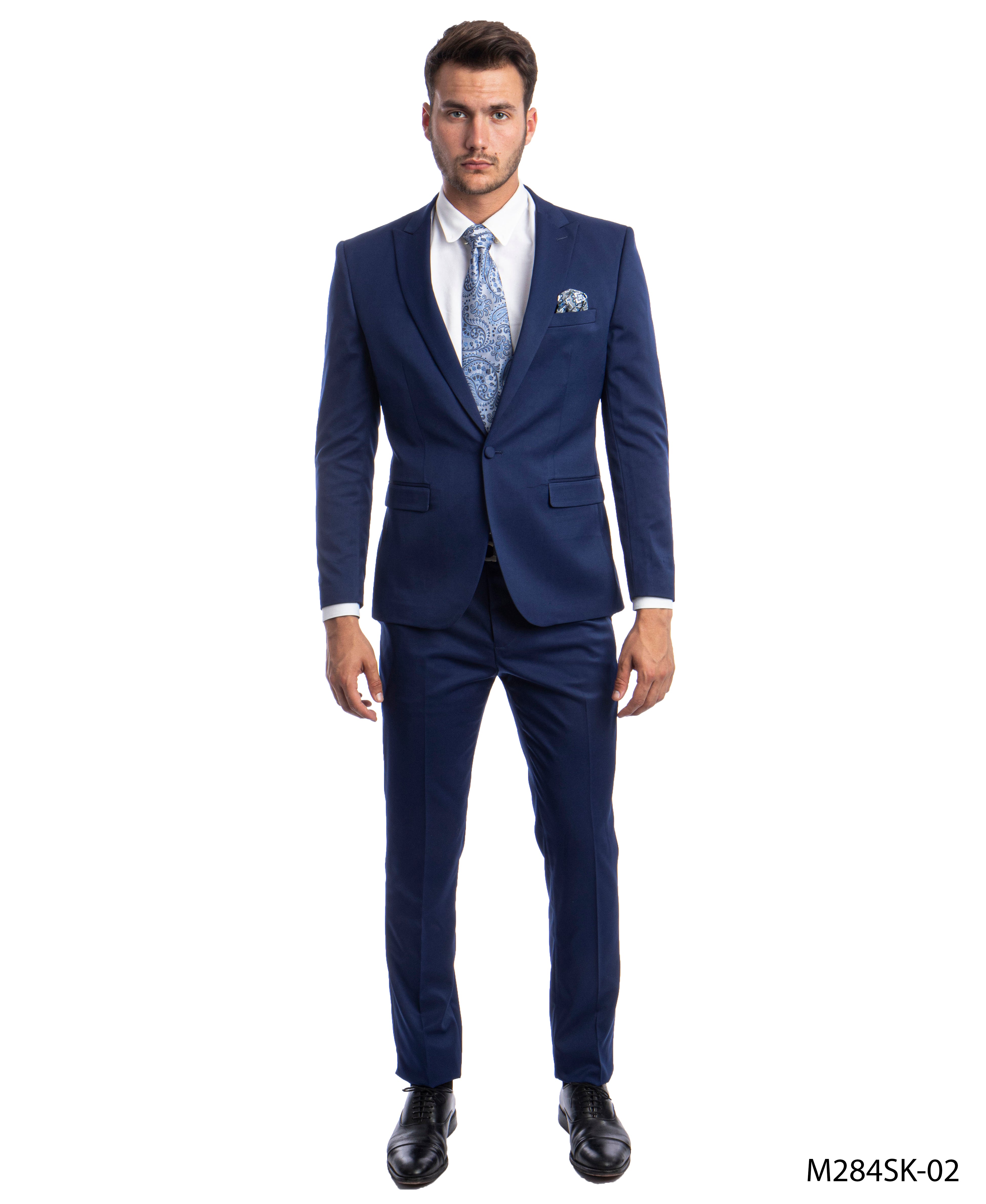 Dk.Blue Suit For Men Formal Suits For All Ocassions Dk.Blue / 38L/32W / M284SK-02 Dk.Blue Suit For Men Formal Suits For All Ocassions Dk.Blue / 38L/32W / M284SK-02