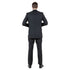 Steel Navy Solid Shiny Sharkskin 3-PC Regular Modern Fit Suits
