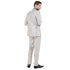 Champagne Men's Sharskin Slim-Fit 3-Piece Suit