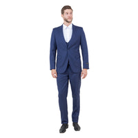 Sharkskin Suits w Double Breasted Vest- Linen Feel