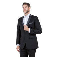 Men's Slim-Fit Tuxedo Sport Coat w/ Satin Notch Lapel