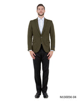 Mens Peak Lapel Blazer Only Solid Pattern