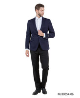 Mens Peak Lapel Blazer Only Solid Pattern
