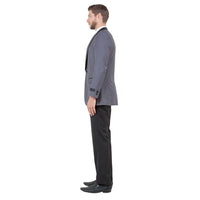 Men's 3pc Tuxedo w/ Satin Shawl Collar & Expandable Clip Pants