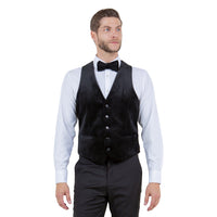 Men's Slim-fit Velvet Suits Separates, Vest And Bowtie