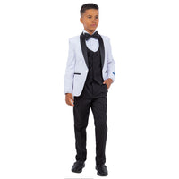 Perry Ellis Boy's 5pc Solid Tuxedo