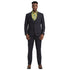 Men's Stacy Adams Hybrid-Fit 3pc Suit Set, Jacket Vest and Pants