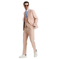 Men's Stacy Adams Hybrid-Fit 3pc Suit Set, Jacket Vest and Pants