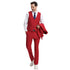 Men's Stacy Adams Hybrid-Fit 3pc Notch Lapel Suit Set, Jacket Vest and Pants