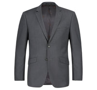 201-4 Men's 2-Piece Slim Fit Notch Lapel Solid Suit