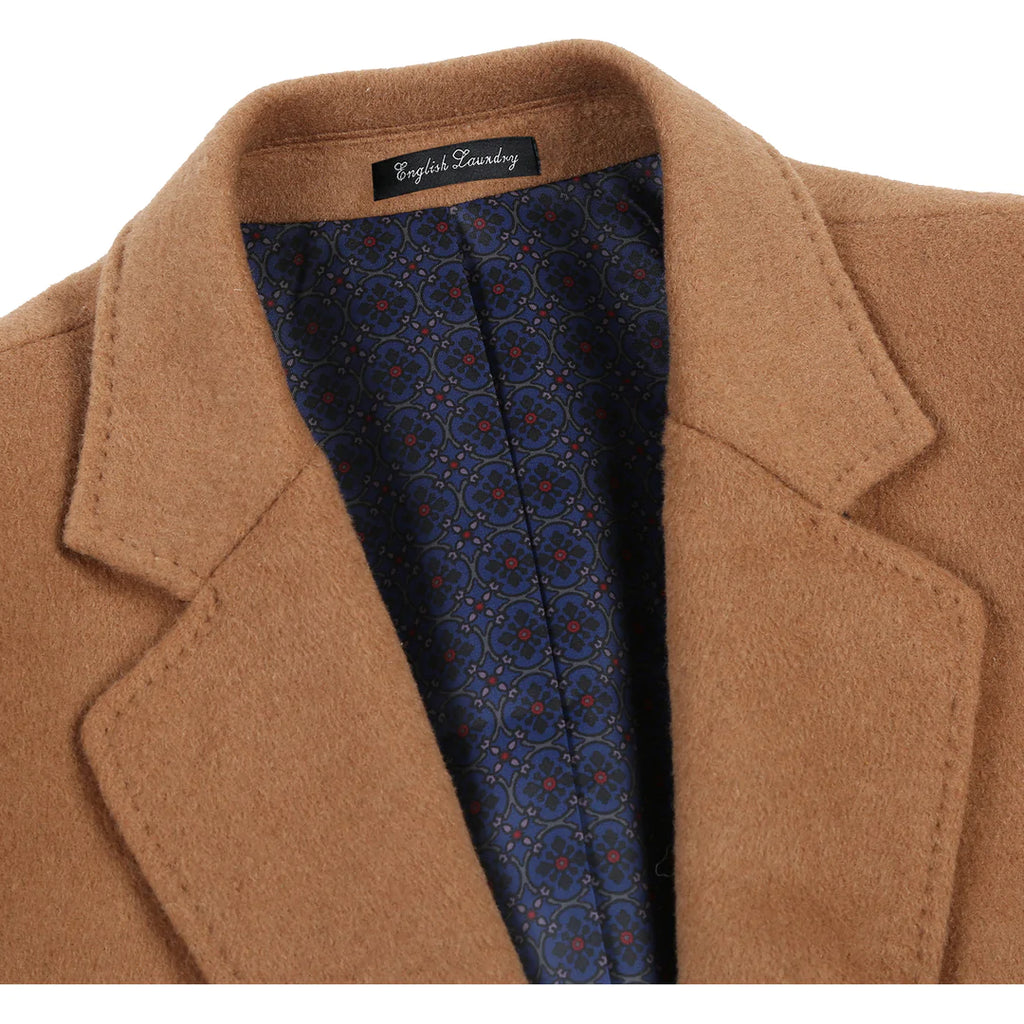 Wool blend camel best sale topcoat