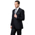 Black Tone on Tone Shiny 2-PC Slim Fit Suits For Men