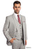 Lt. Gray 3-PC Slim Fit Performance Stretch Suits For Men