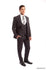 Gray Solid 3-PC Ultra Slim Fit Suits For Men