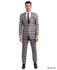 Gray/Burgundy Suit For Men Formal Suits For All Ocassions