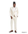 Champagne Solid Shiny U-Shape Vest Mens-suit