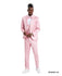 Dusty Rose Solid Shiny U-Shape Vest Mens-suit