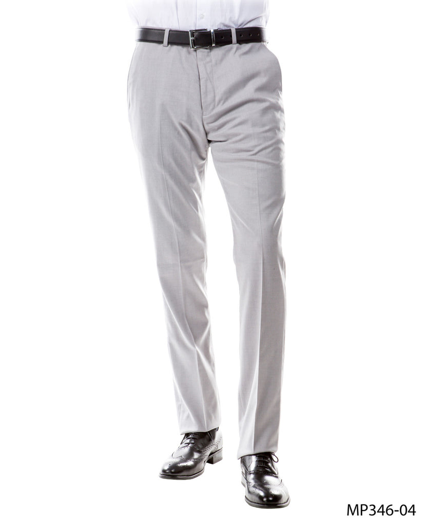 Zegarie Suit Separates Light Grey Solid Men's Dress Pants - Light Grey / 28W / MP346-04 Zegarie Suit Separates Light Grey Solid Men's Dress Pants - Light Grey / 28W / MP346-04
