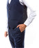 Zegarie Suit Separates Navy Solid Men's Vests