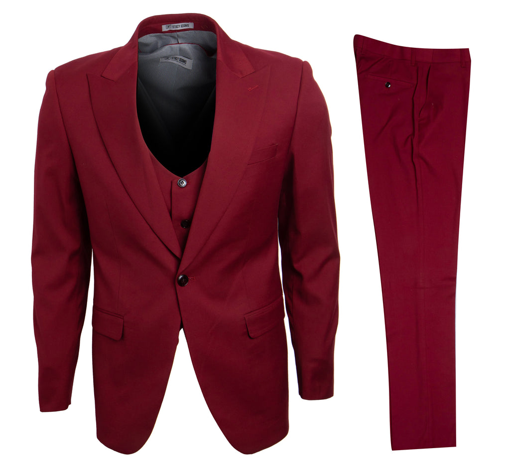 Cherry Red Stacy Adams Men's Suit