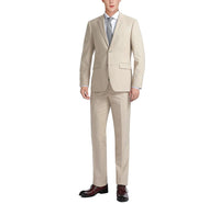 201-3 Men's Beige 2-Piece Single Breasted Notch Lapel Suit